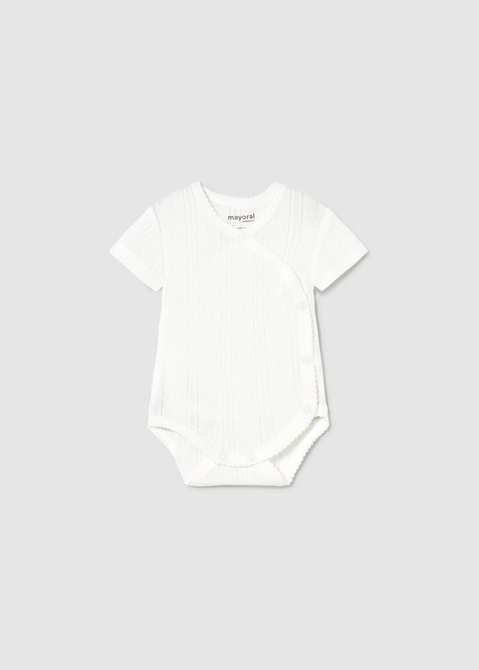 April Openwork Bodysuit, Color: White, Size: 0-1 Mo. (22” ht)
