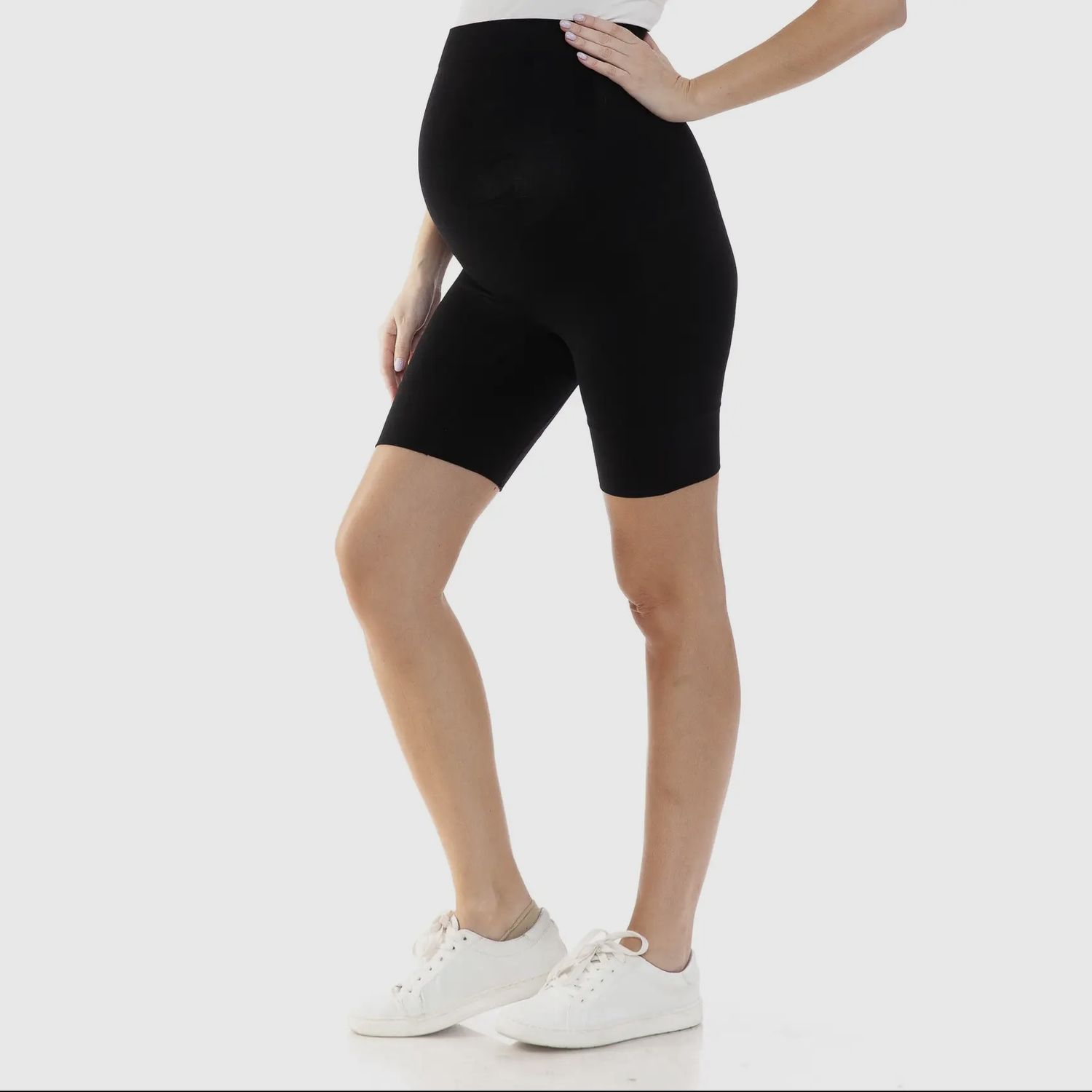 Buttery Maternity Shorts, Color: Black, Size: Small