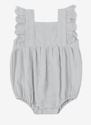 Naomi Romper, Color: Grey, Size: 0-3M