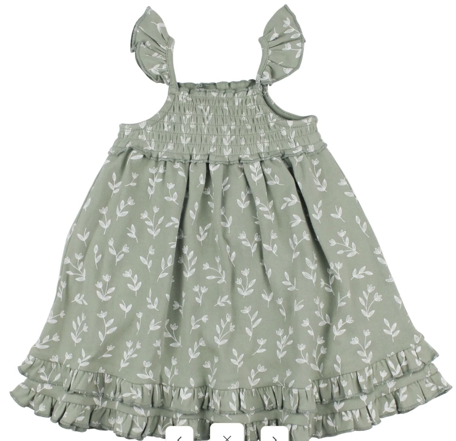 Flora Summer Dress, Color: Seafoam, Size: 6-9M