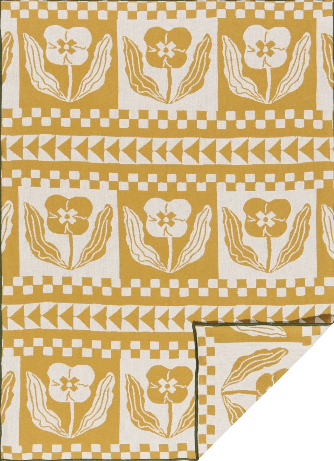 Double Cloth - Teppi, Color: Gold &amp; Cream