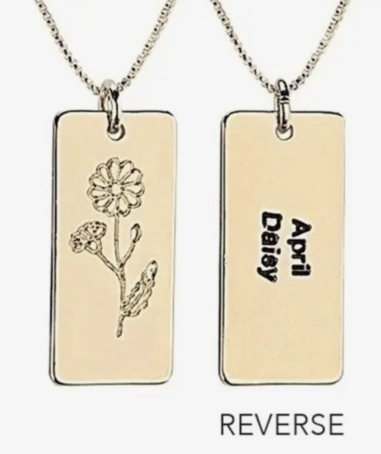 Birth Flower Necklace - April
