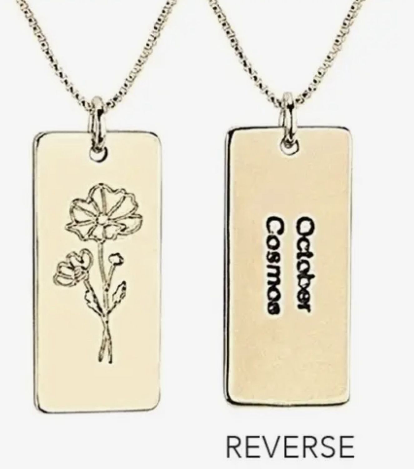 Birth Flower Necklace - October
