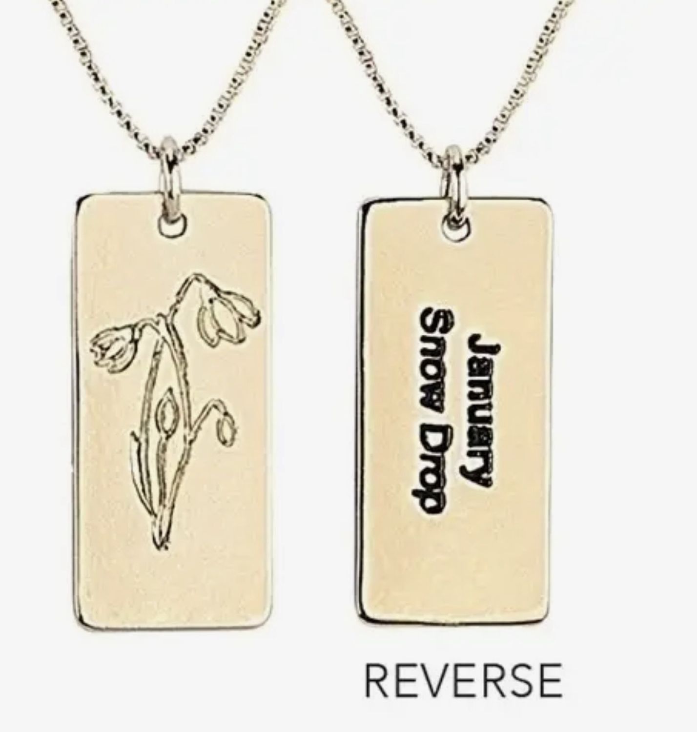 Birth Flower Necklace - January