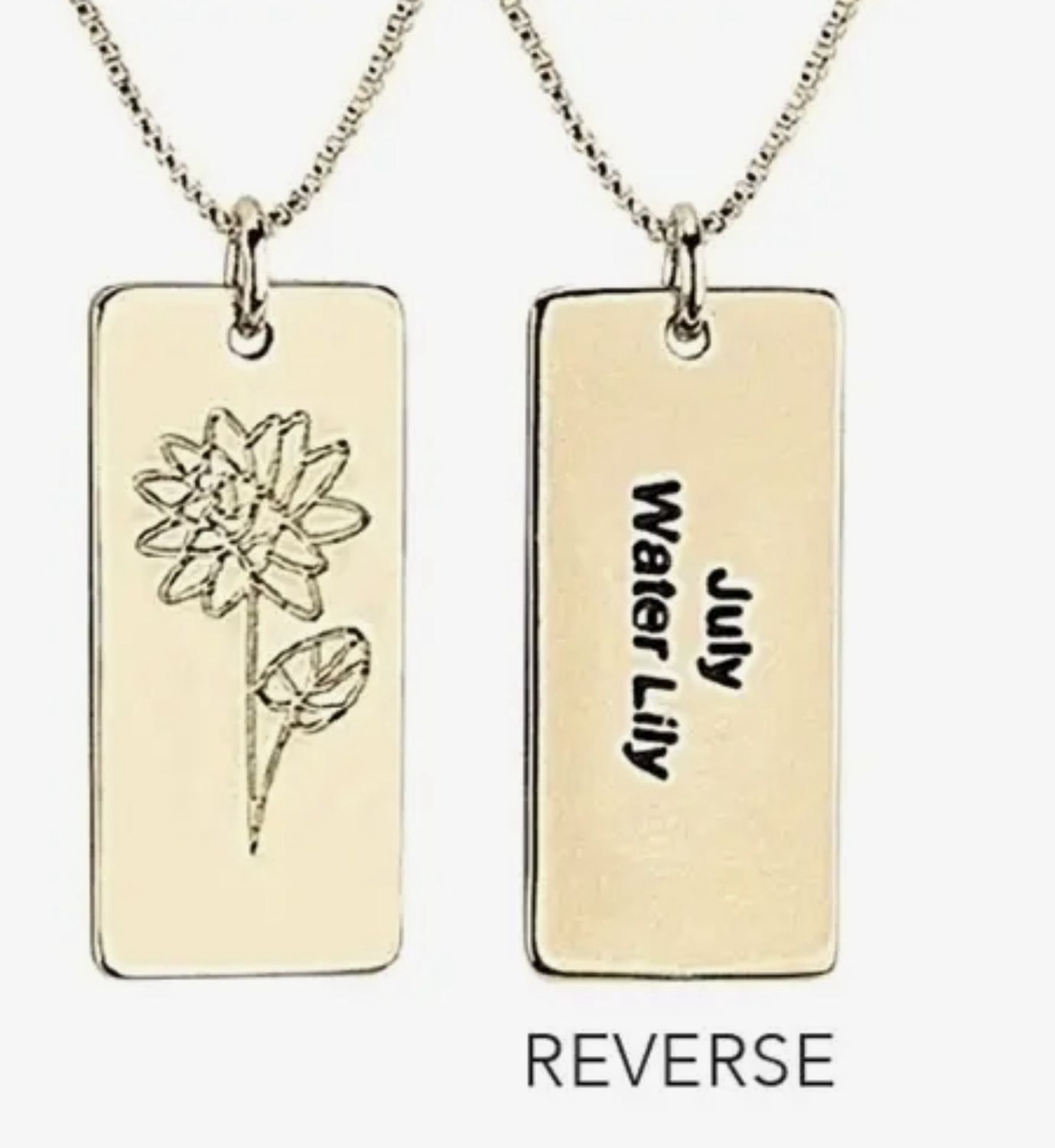 Birth Flower Necklace - July