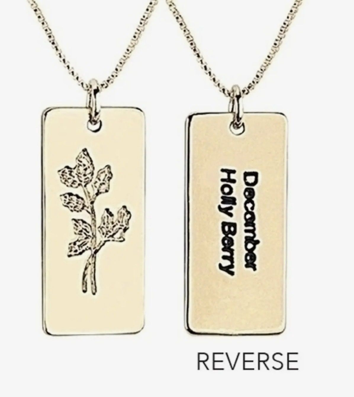 Birth Flower Necklace - December