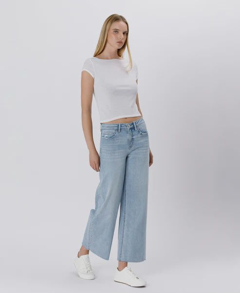 Ben Rinnes - High Rise Crop Wide Jeans, Size: 24