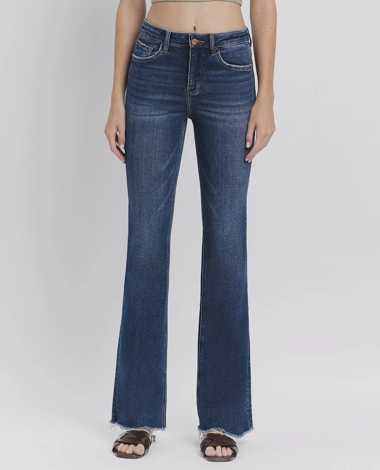 High Rise Bootcut, Color: Medium Dark Denim, Size: 0/24