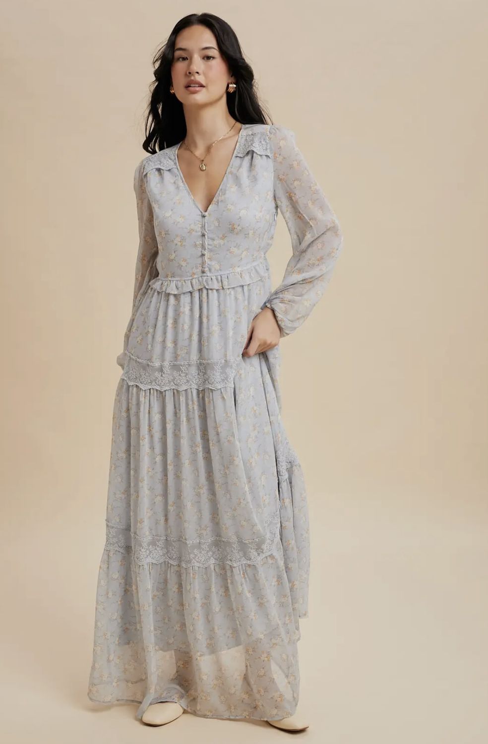 Flora Lace Maxi Dress