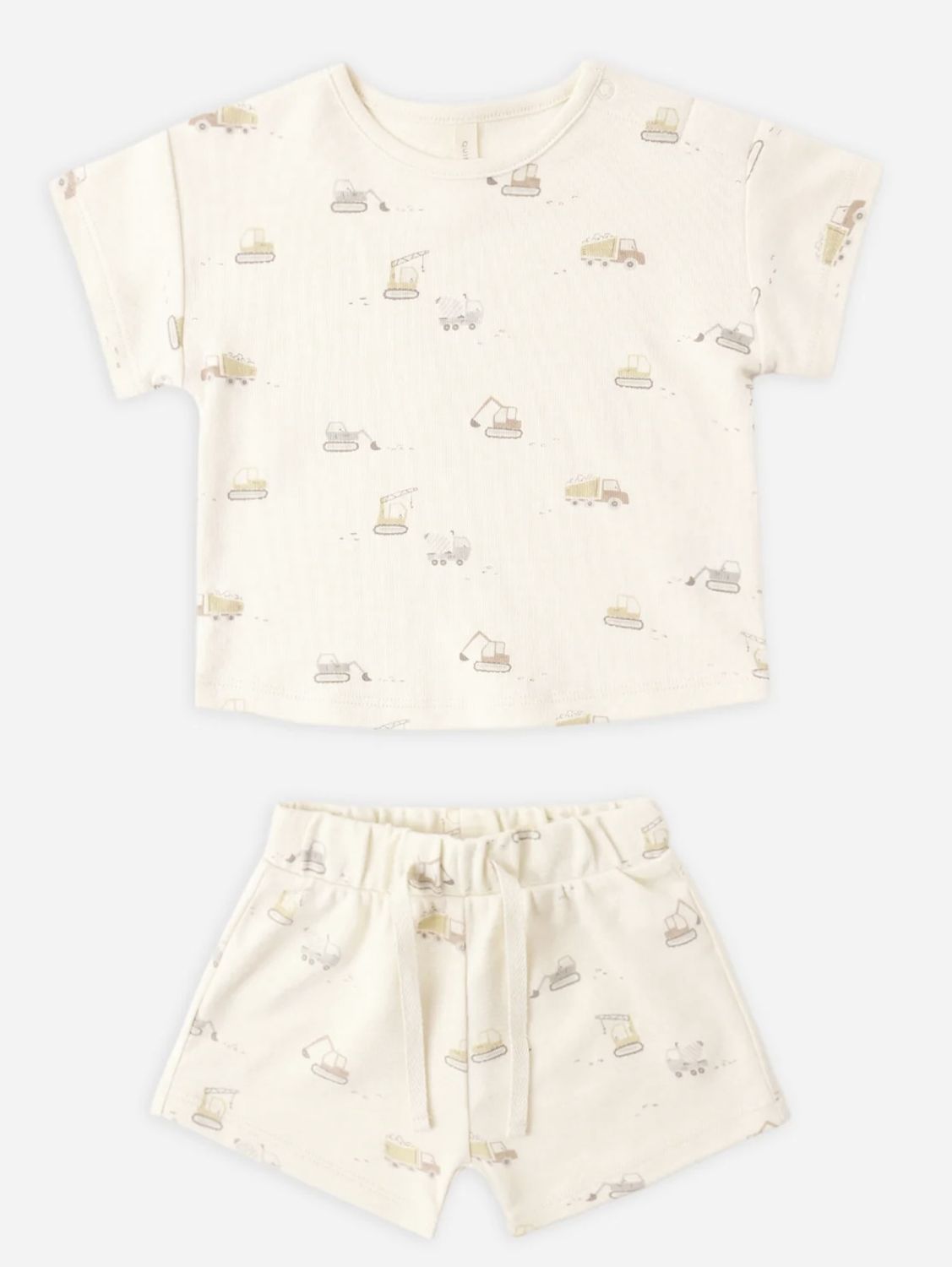 Frankie Set Construction Trucks, Color: Natural, Size: 0-3M