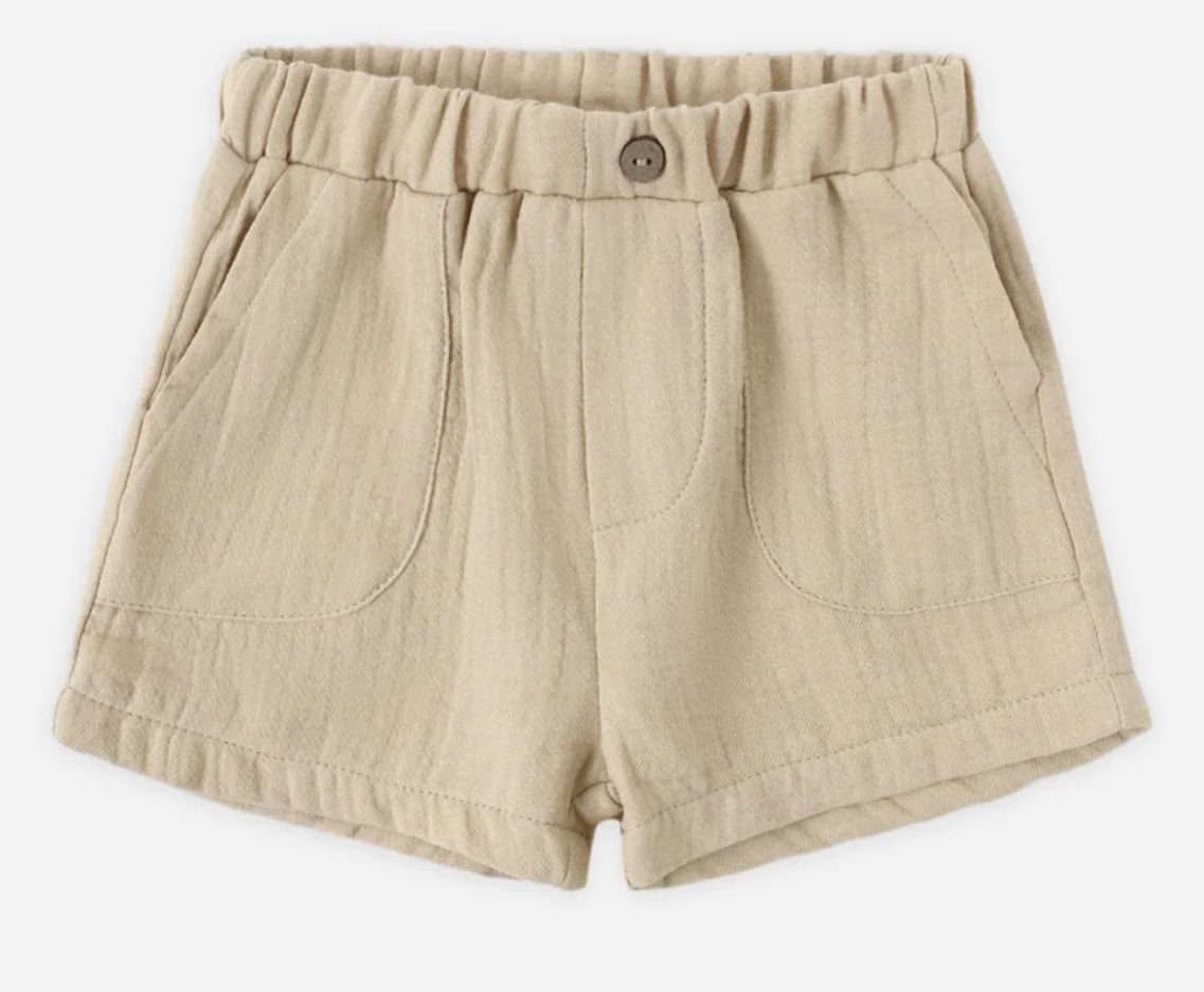 Utility Short - Butterscotch, Color: Butterscotch, Size: 3-6M