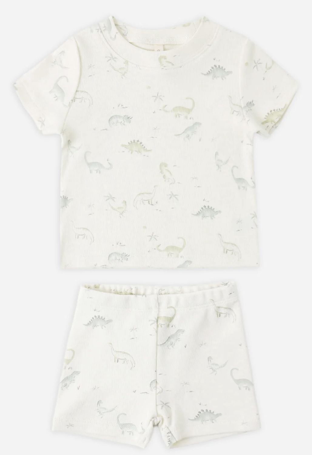 Dinosaur Summer Pajama Set, Color: Ivory, Size: 0-3M