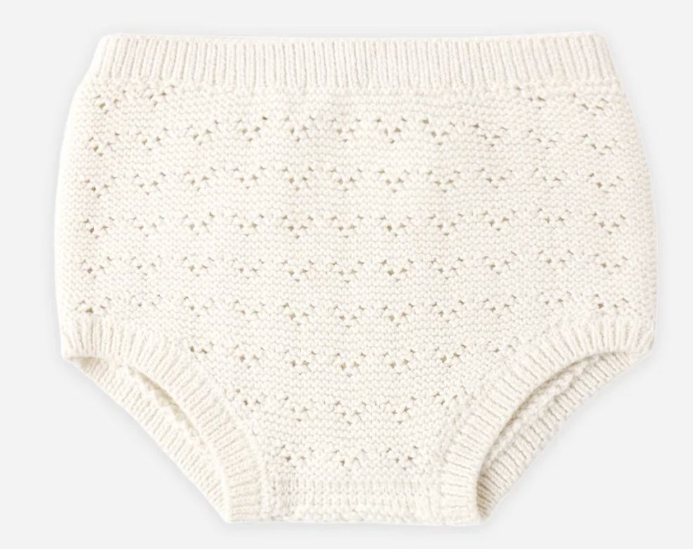Knit Bloomer - Natural, Color: Natural, Size: 0-3M