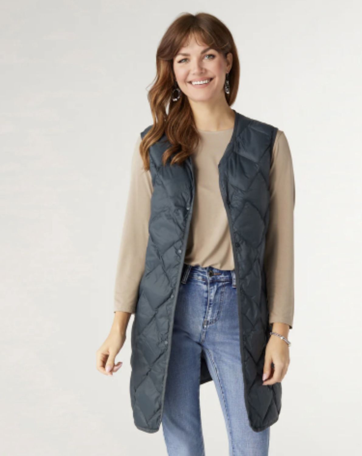 Wander Packable Down Vest, Color: Blue, Size: S/M