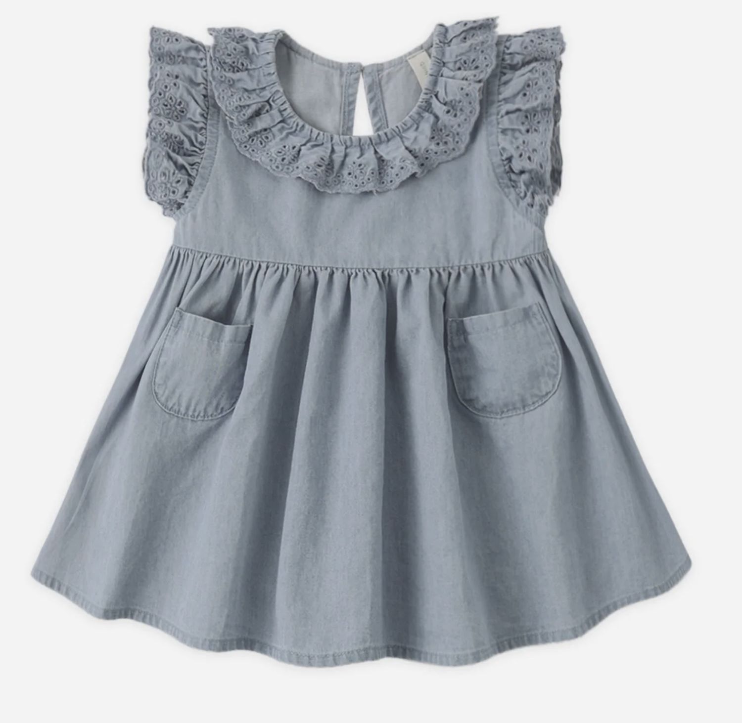 Sophie Dress, Color: Denim, Size: 0-3M