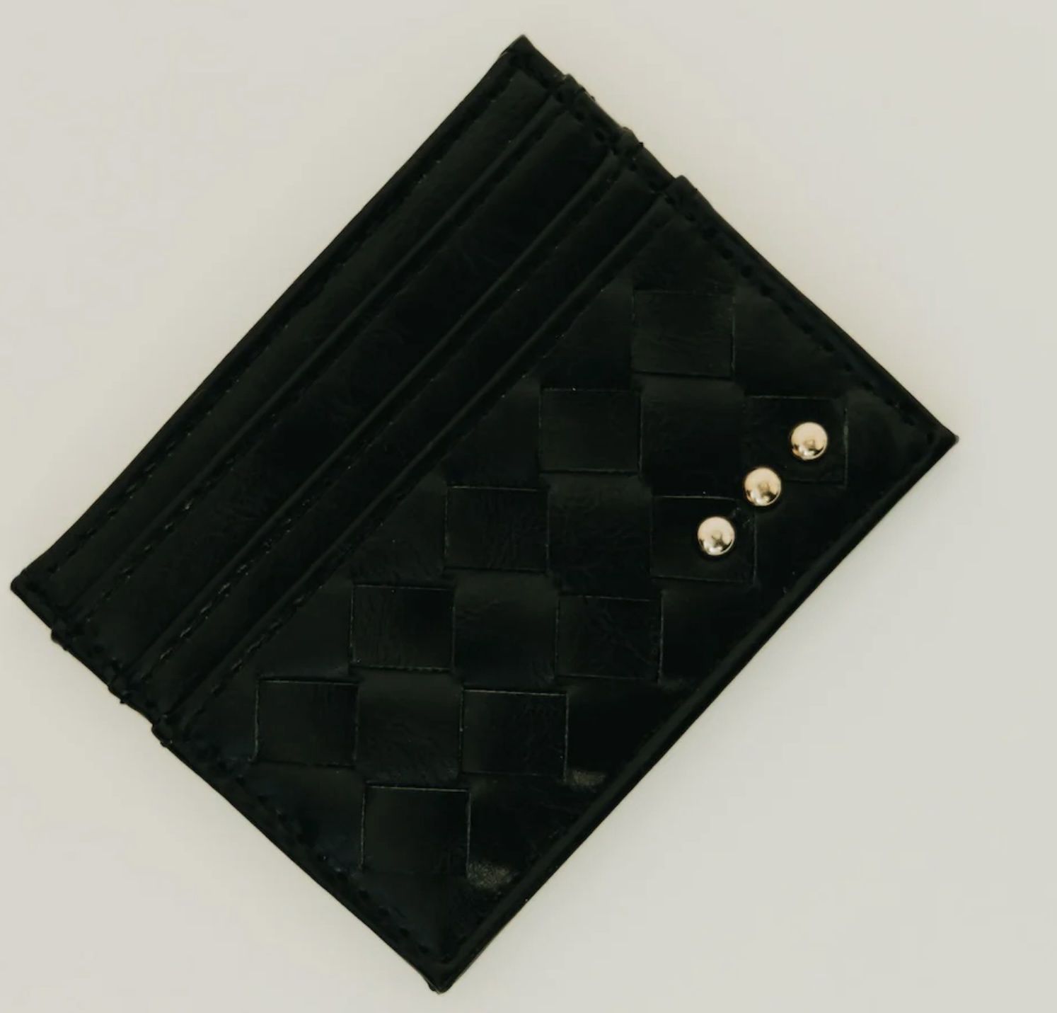 Mariah Small Card Holder Wallet, Color: Black