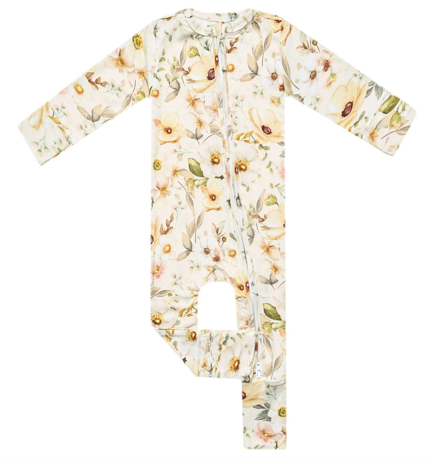 Angelique Convertible Zip-Up Footie, Color: Cream/Tan, Size: 0-3M