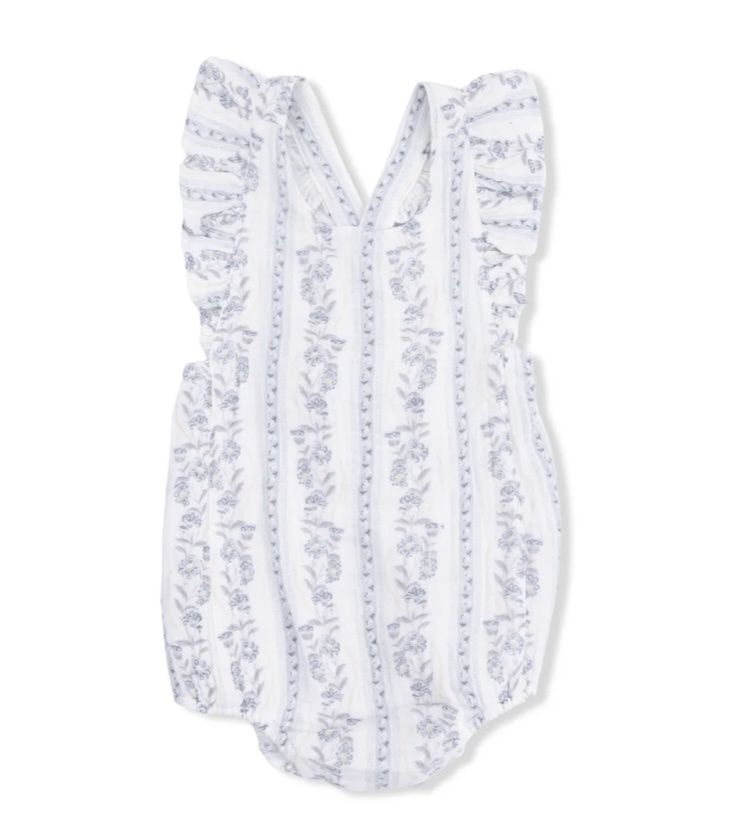 Kim Floral Stripe Sunsuit, Color: Floral Stripe, Size: 0-3M