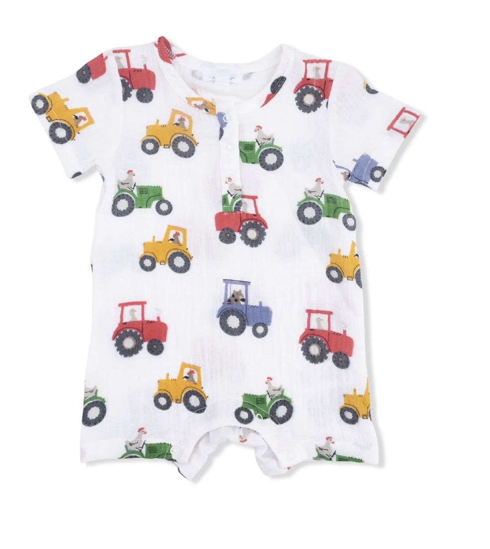 Henley Shortall, Color: Tractor Friends, Size: 3-6M
