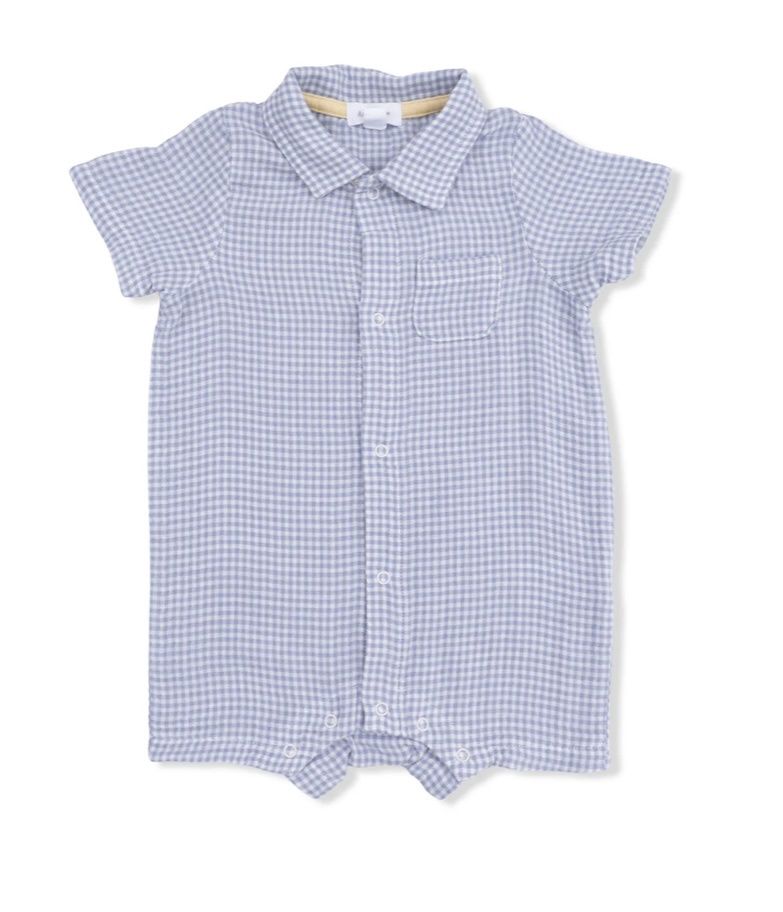 Blue Blizzard Polo Shortie, Color: Blue Blizzard, Size: 3-6M