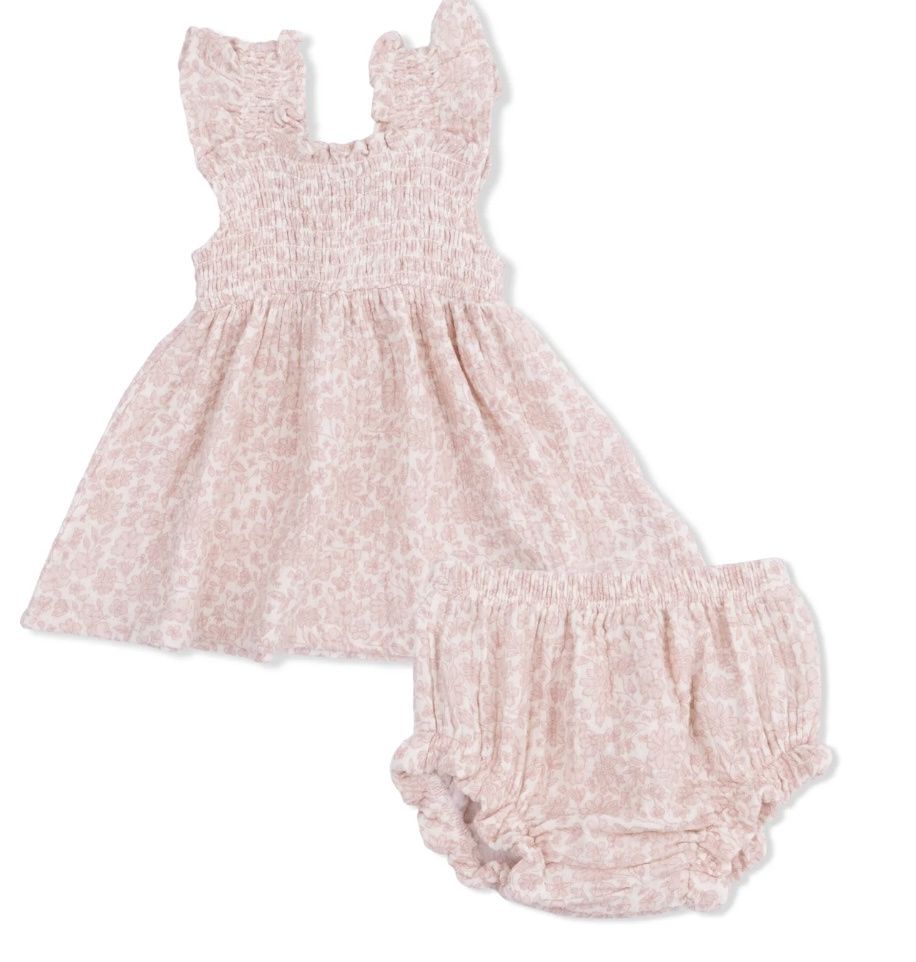 Harper Floral &amp; Bloomer, Color: Rose, Size: 3-6M
