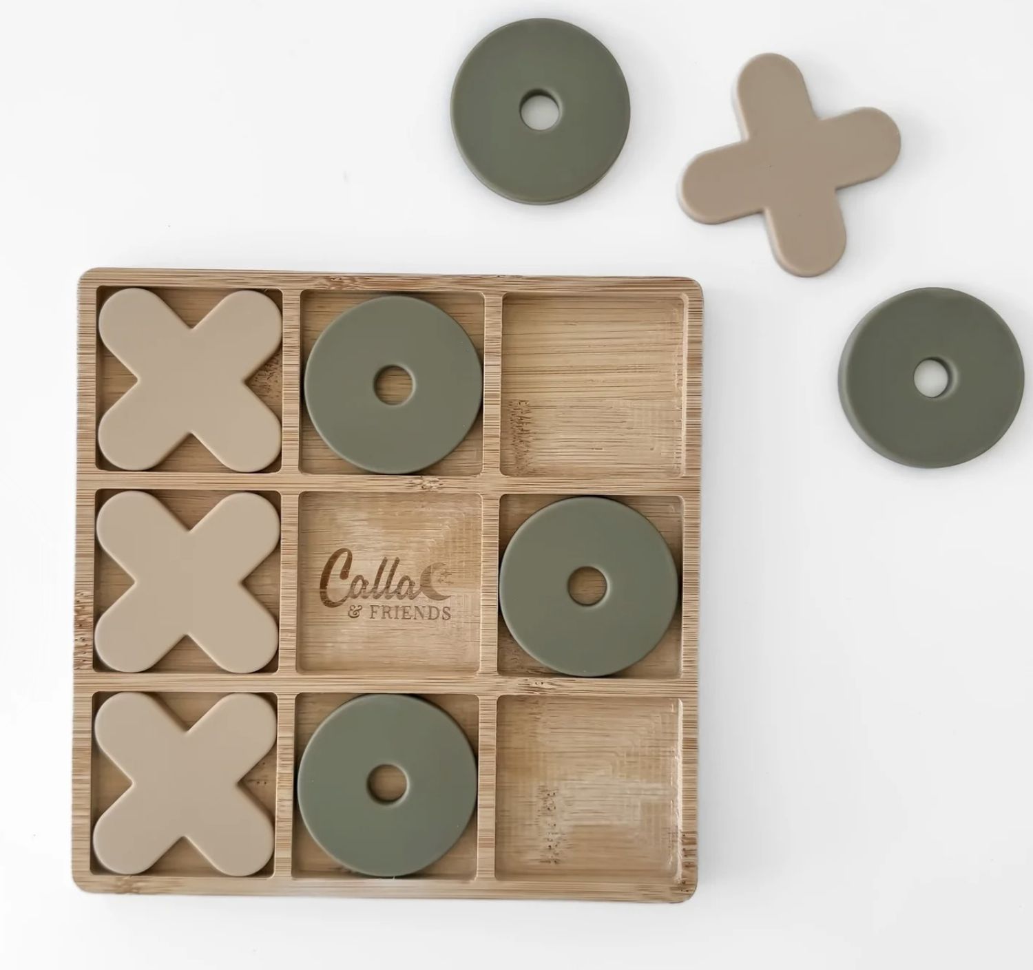 Bamboo &amp; Silicone Tic Tac Toe