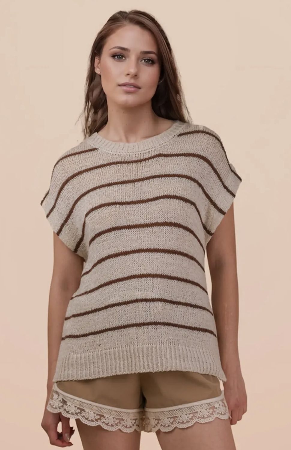 Kayla Sweater - Natural, Color: Natural, Size: Small