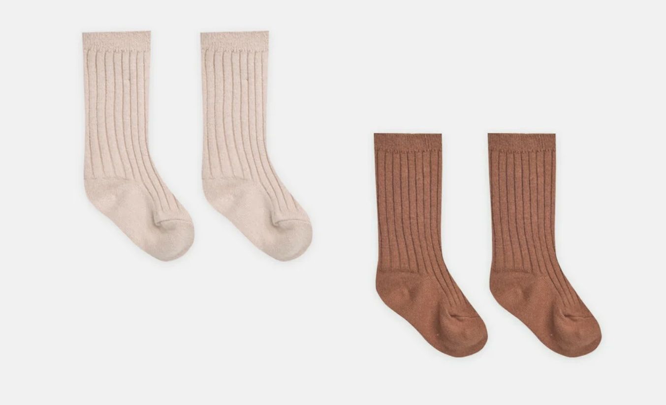 Abby Sock Set - Blush/Poppy, Size: 0-6M