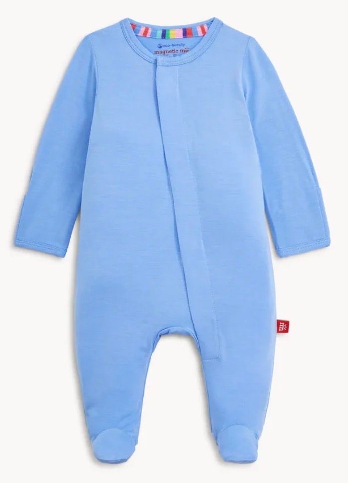 Cloud Blue Footie, Color: Cloud Blue, Size: NB