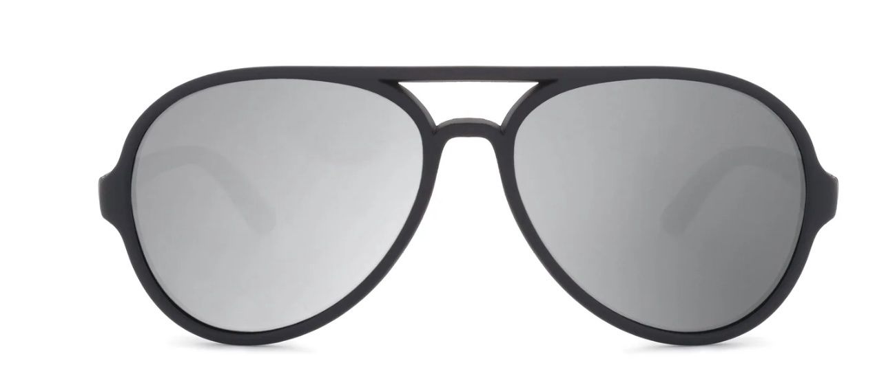 Baby + Kids Sunglasses - Black Mirrored, Size: 0-2