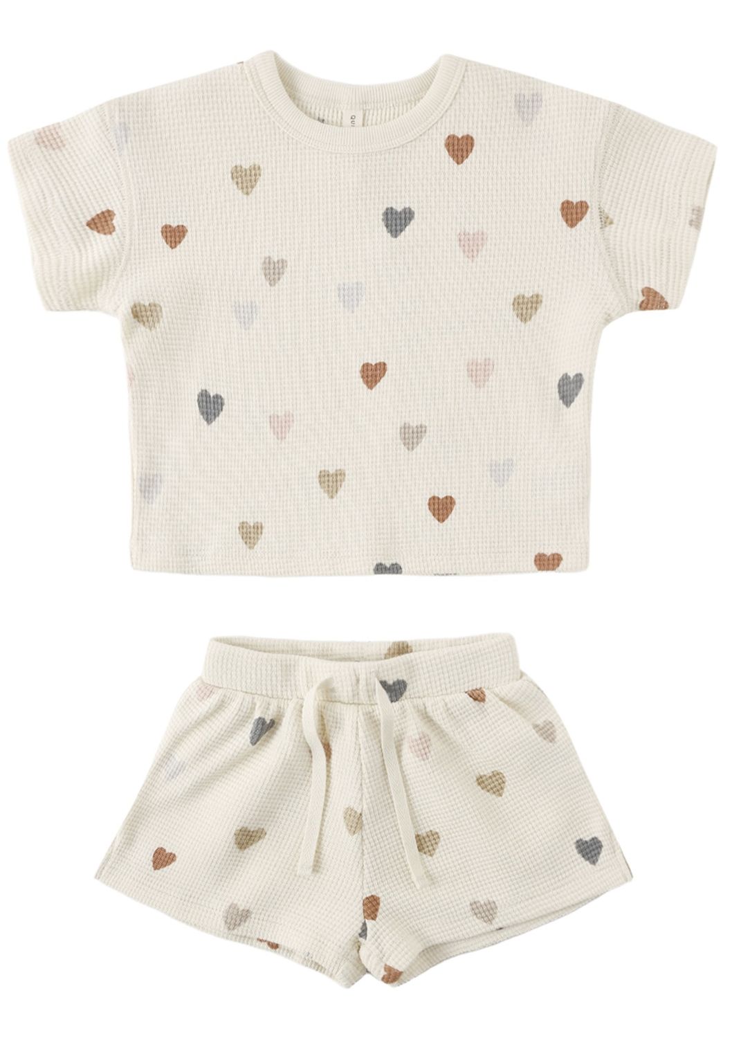 Heart Short Set, Color: Natural, Size: 3-6M
