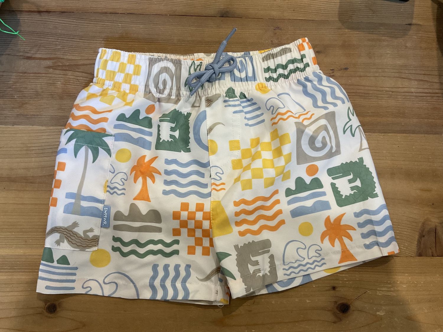 Callum Swim Shorts, Color: Pattern, Size: 2T