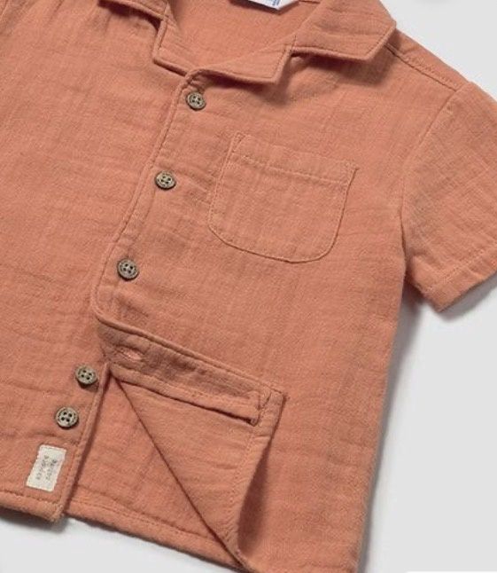 Cory Button Up Tee, Color: Blue Daisy, Size: 6-9 Mo.
