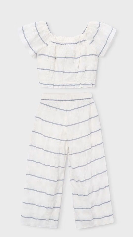 Marie Trouser Set, Color: Striped, Size: 2T