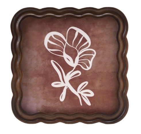 Calla Rubber Wood Photo Frame 5 1/4"