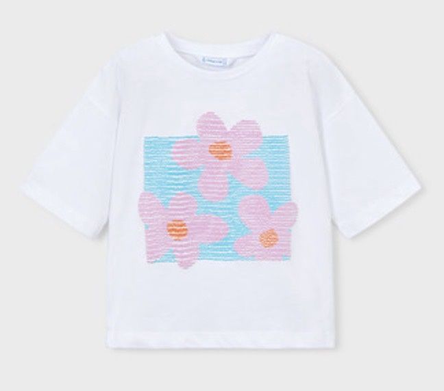 Lilac Tee, Color: White, Size: 2T