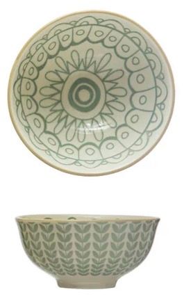Rain Stonewear Bowl, Color: Blue