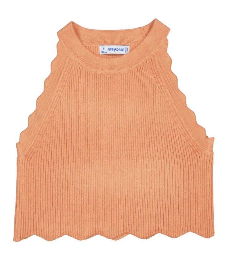 Knit Tank - Salmon, Color: Salmon, Size: 2T