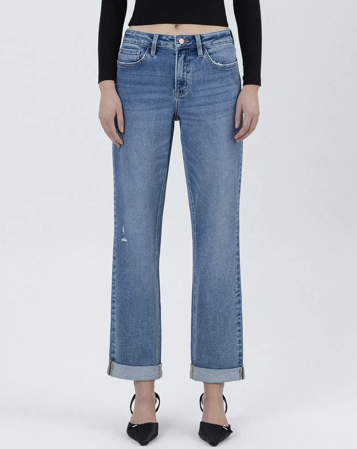 Baggy Boyfriend, Color: Light Wash, Size: 24/0