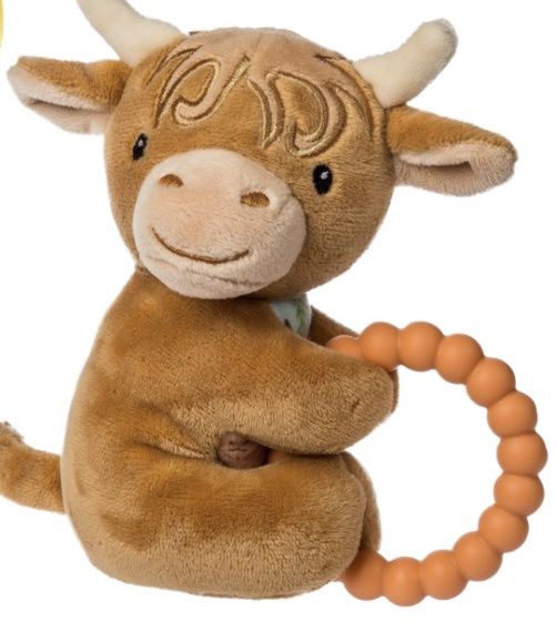 Highland Cow Teether Rattle