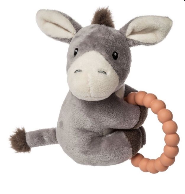 Dusty Donkey Teether Rattle