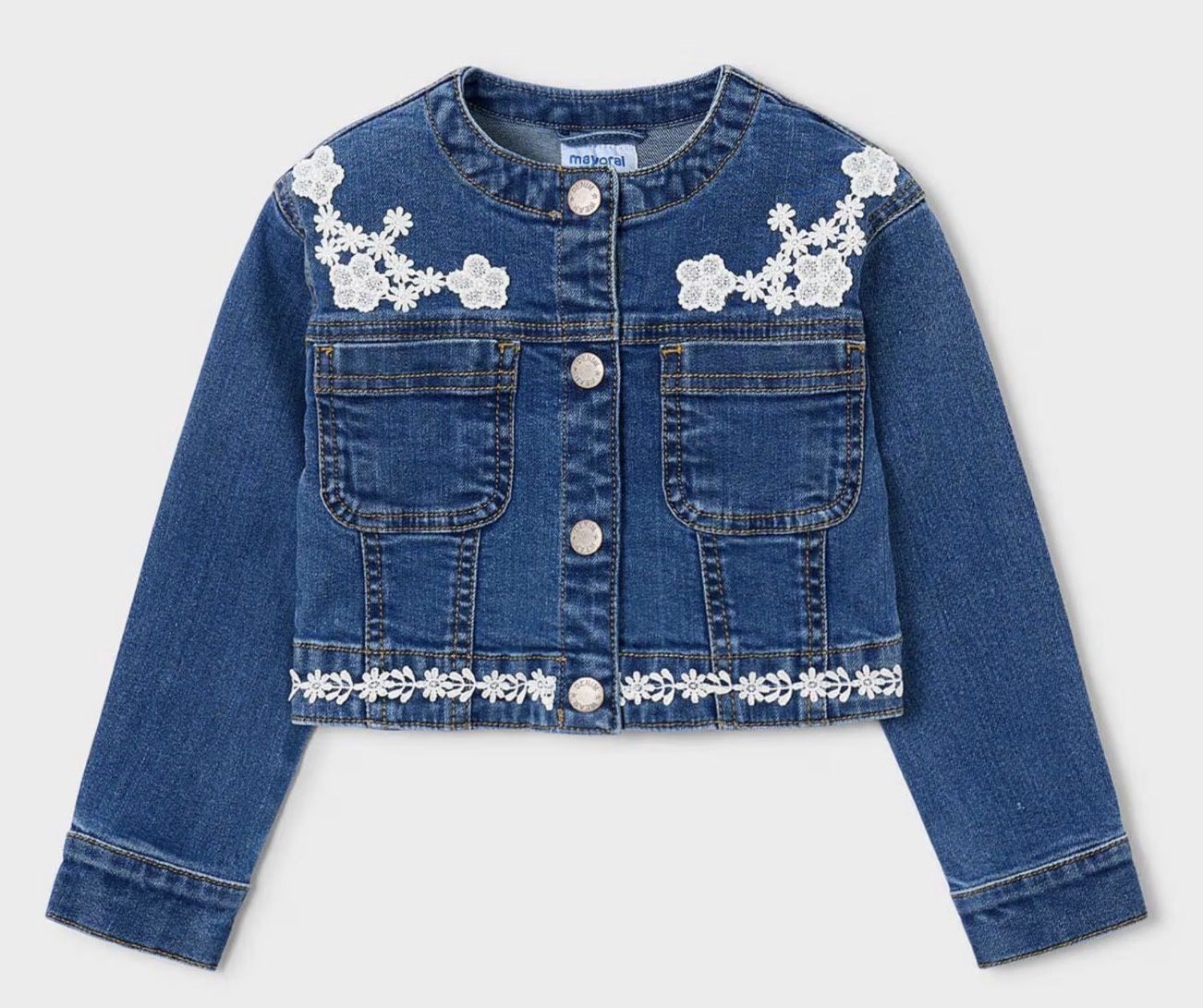 Guipure Denim Jacket