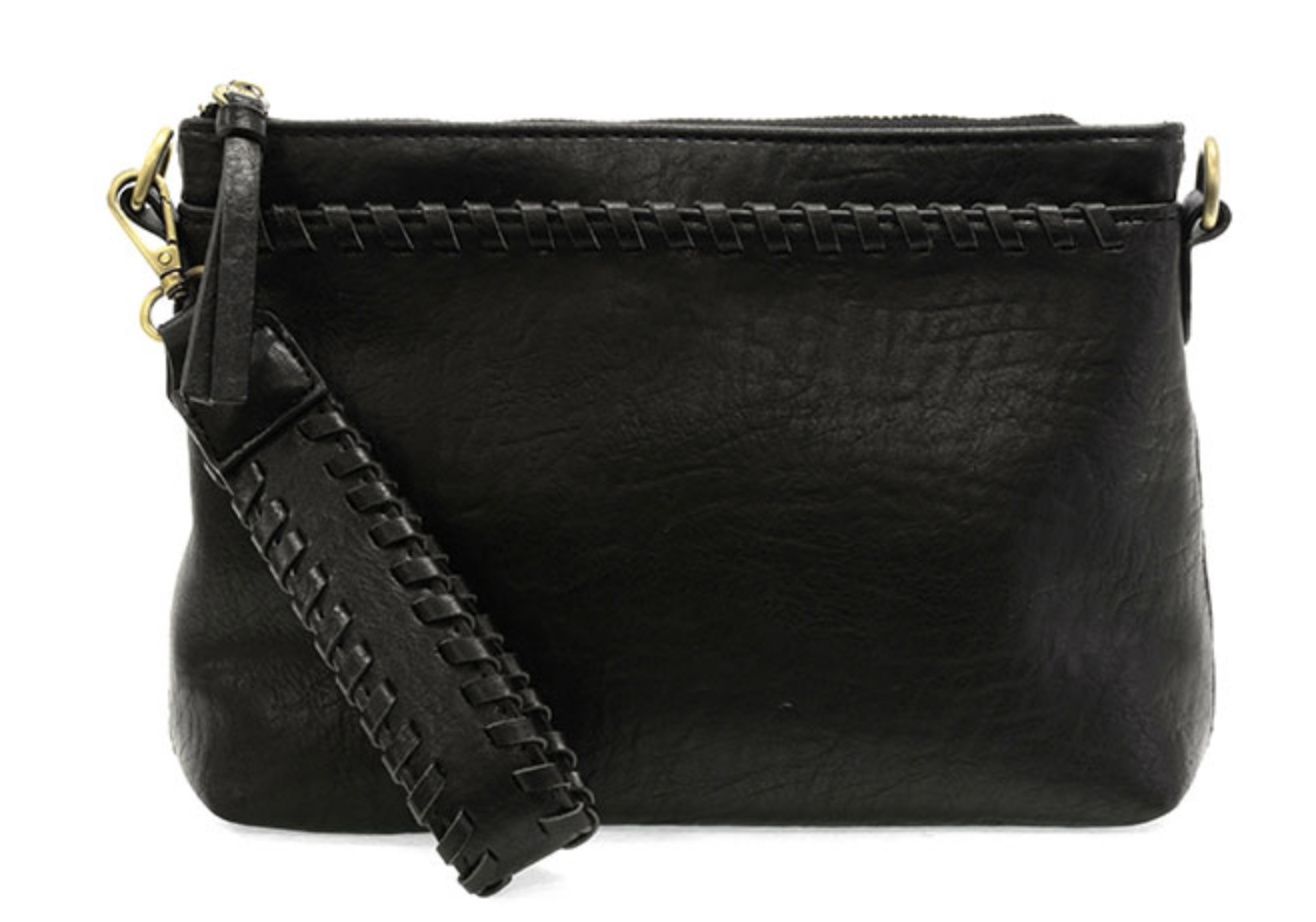 Oakleigh Topzip Wrislet/Crossbody, Color: Black