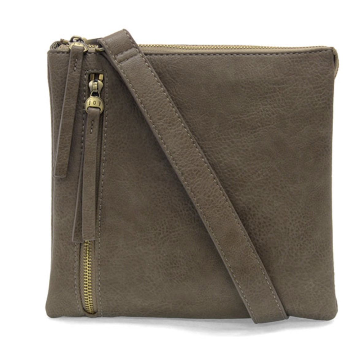 Dawn Compact Crossbody Bag - Taupe, Color: Taupe