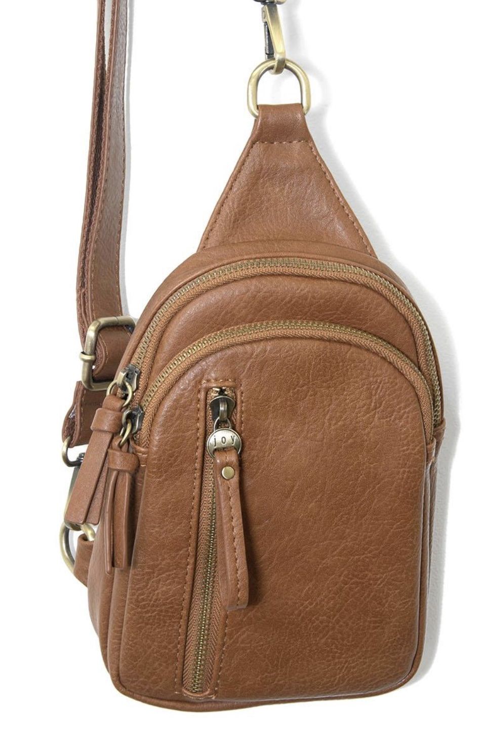 Skylar Sling Bag - Cognac, Color: Cognac