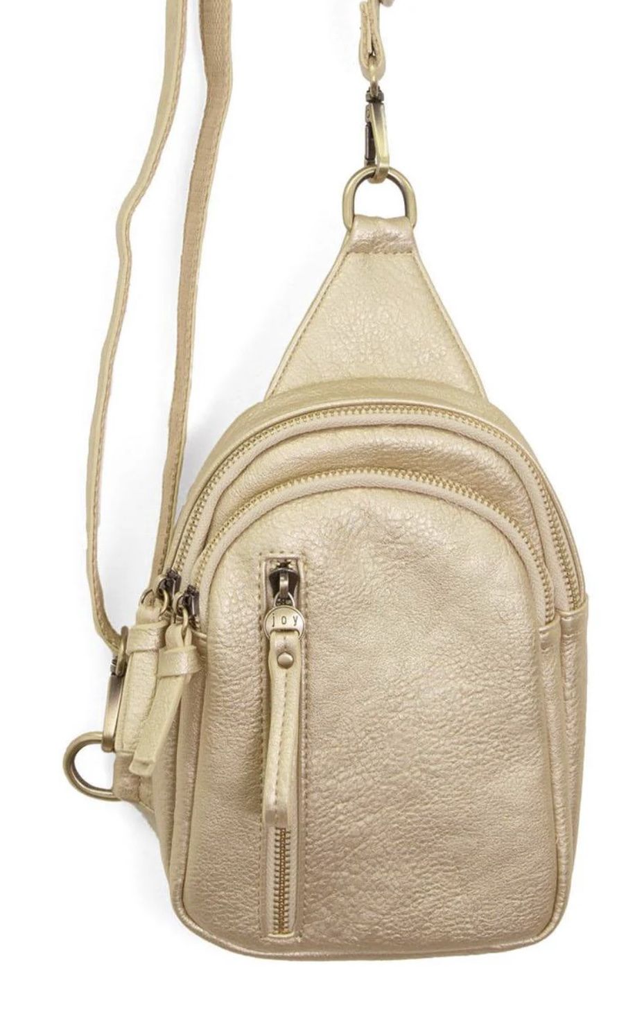 Skylar Sling Bag - Metallic Gold, Color: Metallic Gold