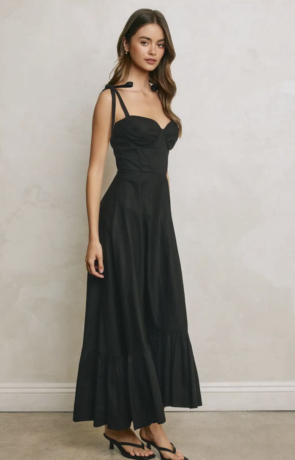 Willow Maxi Dress, Color: Black, Size: Small