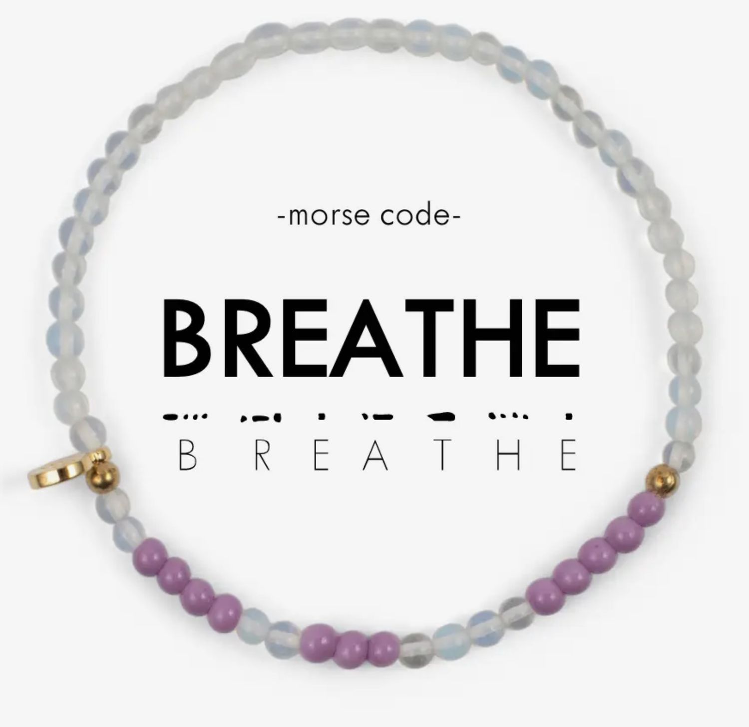Breathe Morse Code Bracelet