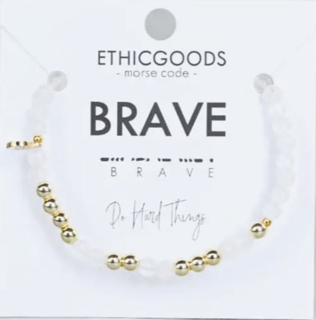 Brave Morse Code Bracelet
