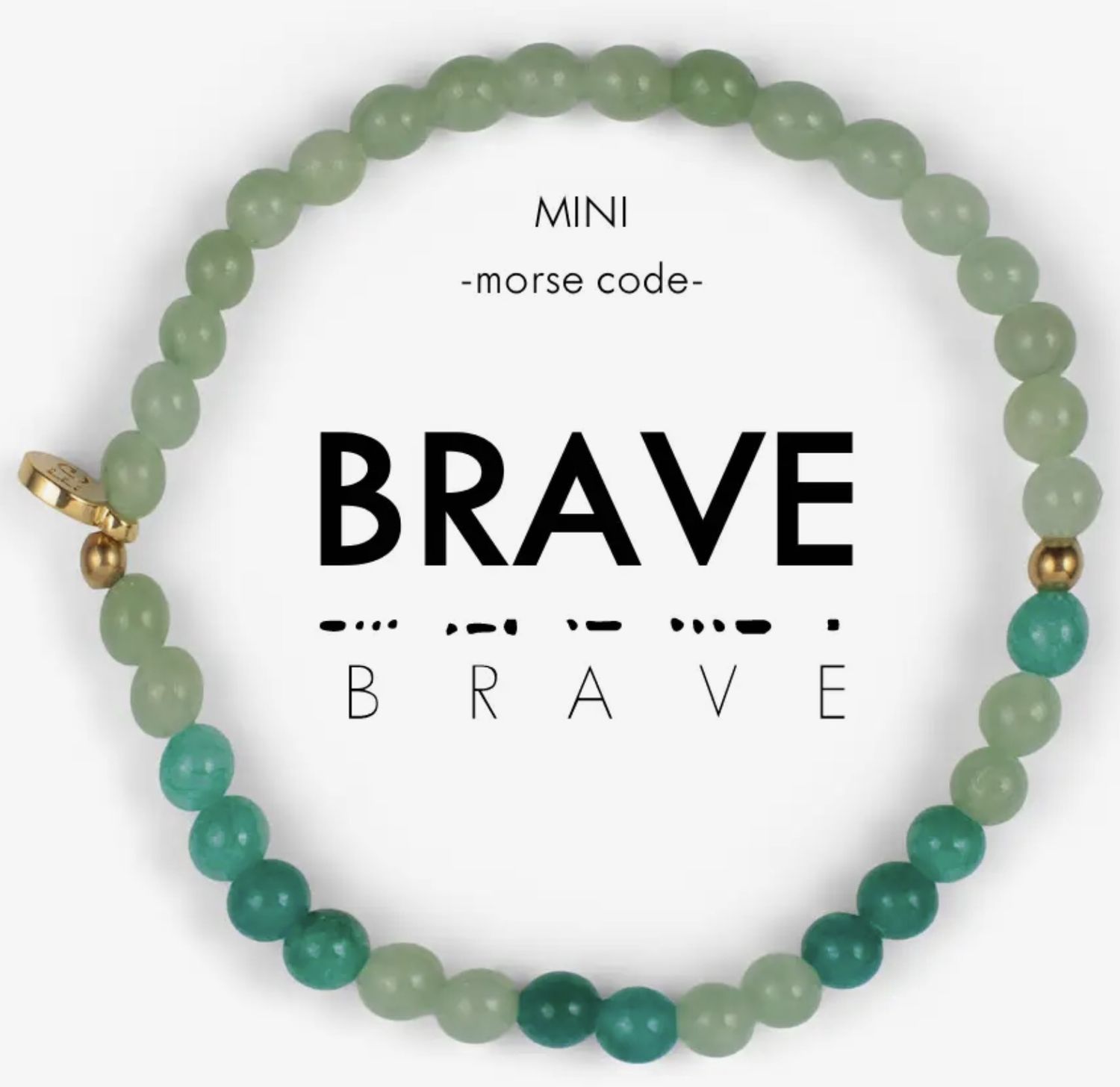 Brave Mini Morse Code Bracelet